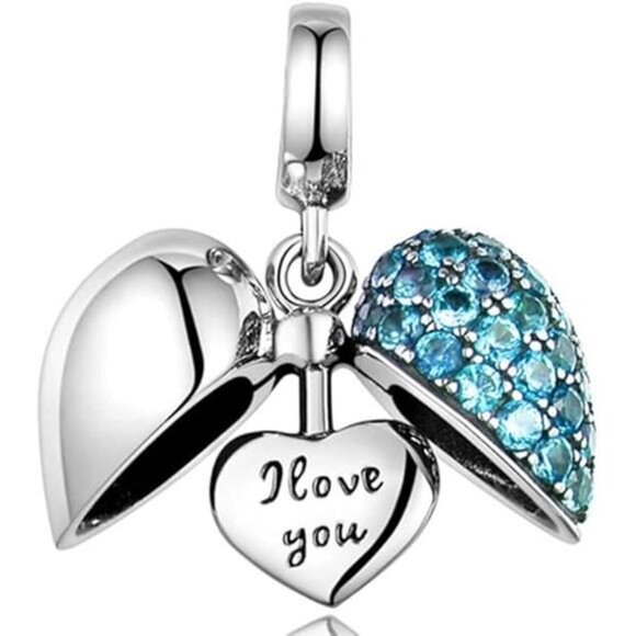 10 Pack Silver Spacer Beads Charms fit Bracelet DIY Pendant Set - Picture 3 of 8